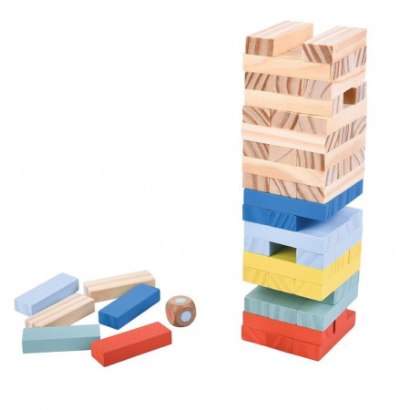 DIA JOC EDUCATIV LUNA TOYS 57 PIESE TURN DE ECHILIBRU DIN LEMN 622871 [1]