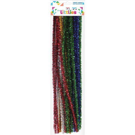 Materiale de Baza pentru Decoratiuni Craciun - SARMA PLUSATA CRACIUN 20/SET MIX METALIC THE LITTLIES 646582
