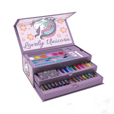 Seturi de colorat - SET ARTA IN CUTIE 26.3*13.79*9.5CM MUST TEAM UNICORN 586491