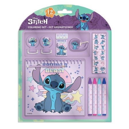 SET DE COLORAT 12 PIESE 17.5*18.5*2CM LILO&STITCH 564927 [0]