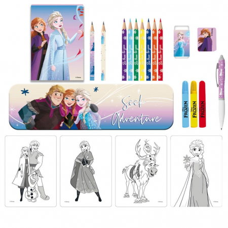 DIA SET DE COLORAT CU PENAR 25 PIESE IN CUTIE PP FROZEN 564271 [1]
