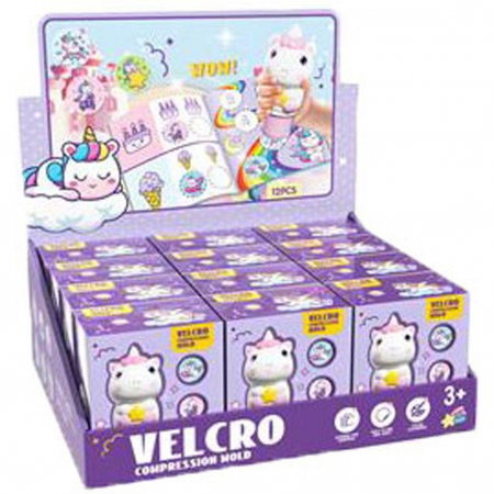 Seturi cadou kids - DIA STAMPILA CU STICKERE, CUTIE,100 BUC, 10x6x11.8CM UNICORN LUNA TOYS 623002