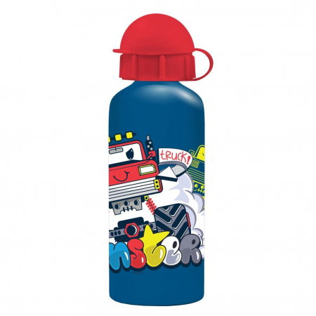 Import - DIA STICLA ALUMINIU MUST TEAM 500ML 6.5*21CM BAIETI DIVERSE MODELE 586448