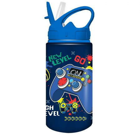 RECHIZITE SCOLARE IPB - DIA STICLA APA ALUMINIU 500ML MUST CU PAI 7X19.5CM 4 MODELE 585689