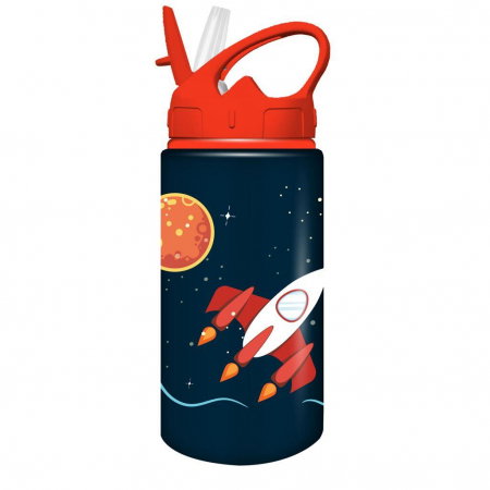 RECHIZITE SCOLARE IPB - DIA STICLA APA ALUMINIU 500ML MUST CU PAI 7X21.5CM 4 MODELE 586450