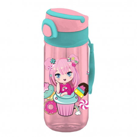 Sticle apa, Cutii sandwich - DIA STICLA APA PP MUST TEAM 500ML CU PAI 7*17.5CM DIVERSE MODELE 586441