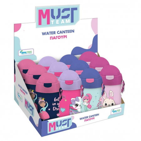 DIA STICLA APA PP MUST TEAM 500ML CU PAI 9*19CM FETE DIVERSE MODELE 586438 [4]