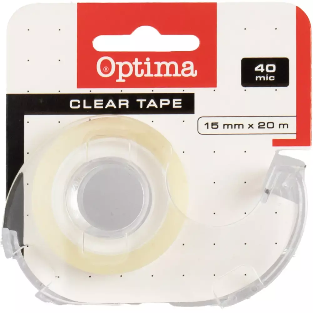 Banda adeziva - Dispenser cu Bandă Adezivă Transparentă 15mmx20m 40 Mic 129065