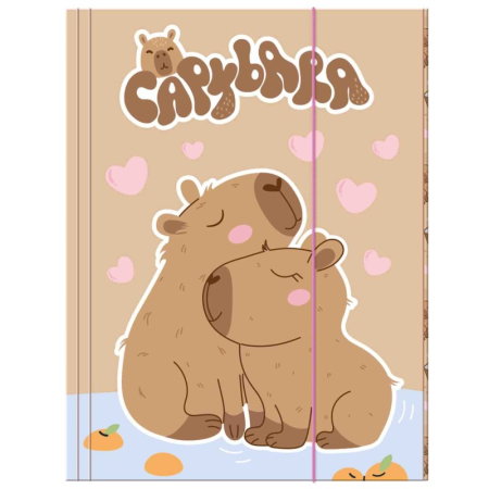 Mape Birou/ Dosare Scolare - Dosar Carton cu Elastic A4 BackUP Capybara