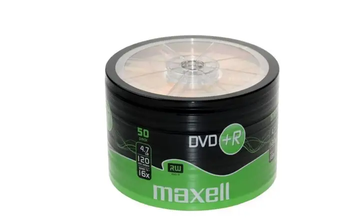 DVD MAXELL 50/SET DVD+R 4.7GB 120 MINUTE 275736.40.TE [1]