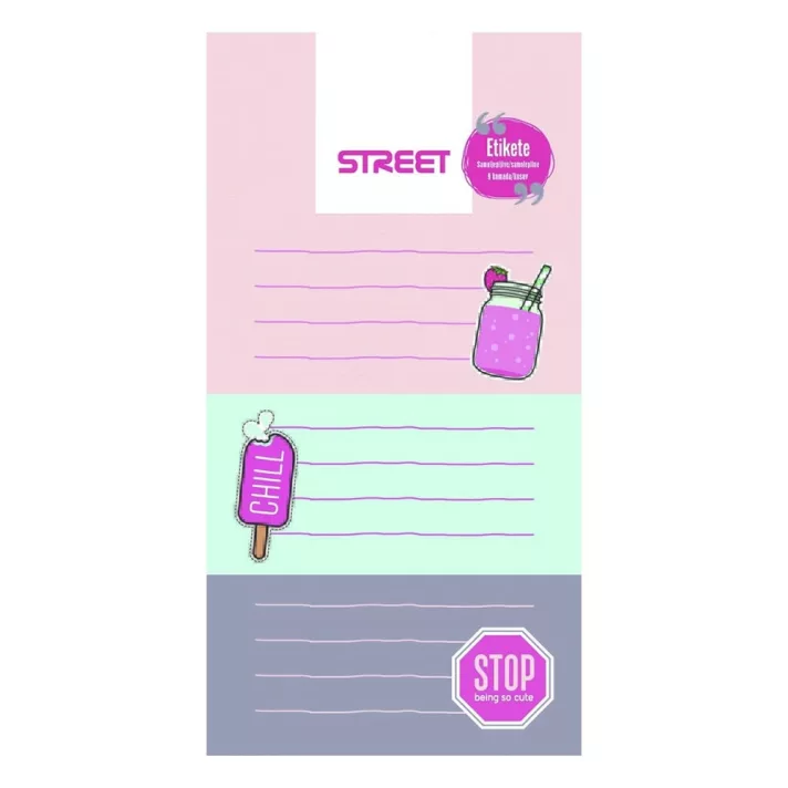 Etichete scolare - Etichete Școlare Autoadezive 9/Set Street Good Vibes 23351A