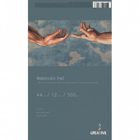 Blocuri de desen profesionale - EU BLOC ART CREATIVE ACUARELA A4 300G 12 FILE 75324