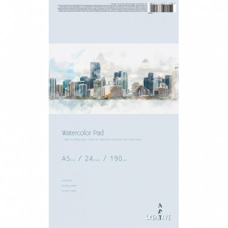 Blocuri de desen - EU BLOC ART CREATIVE ACUARELA A5 190G 24 FILE 75320
