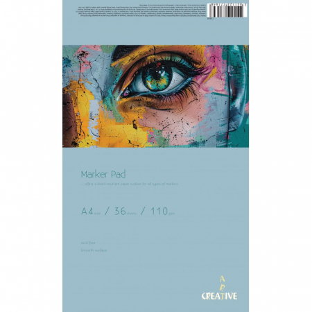 Blocuri de desen profesionale - EU BLOC ART CREATIVE MARKERE ACRILICE A4 110G 36 FILE 75330