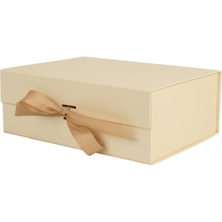 Cutii cadouri - CUTIE CADOU CRACIUN 29*22*10.5CM BEJ CU FUNDA SI MAGNET 775183