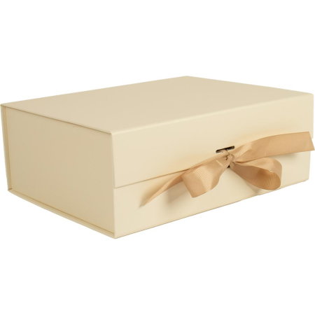 CUTIE CADOU CRACIUN 33*25*12.5CM BEJ CU FUNDA SI MAGNET 775185 [2]