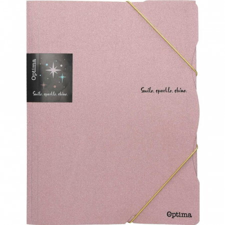 DOSAR PLIC A4 CU ELASTIC, PLASTIC, CULORI ASORTATE GLITTER 120374 [2]