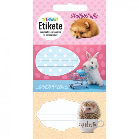 Etichete scolare - EU ETICHETE SCOLARE AUTOADEZIVE 9/SET ANIMAL CUTE 23325/213290