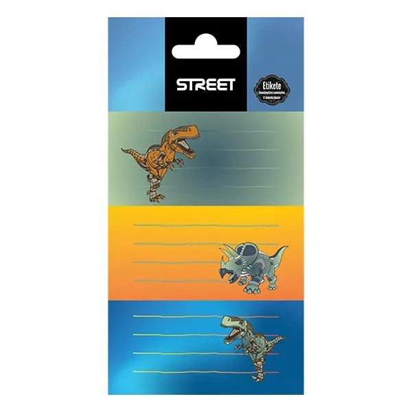 Etichete scolare - EU ETICHETE SCOLARE AUTOADEZIVE 9/SET DINO 23357