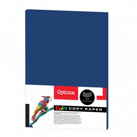 Hartie si carton colorate - EU HARTIE COLOR A4 80GR/M2 100/SET BLEUMARIN 130073