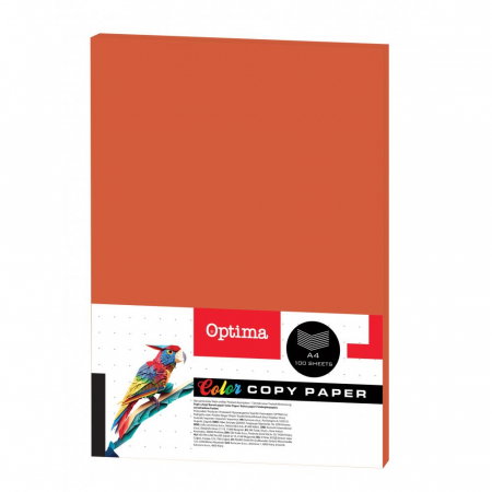 Hartie si carton colorate - EU HARTIE COLOR A4 80GR/M2 100/SET PORTOCALIU 130062
