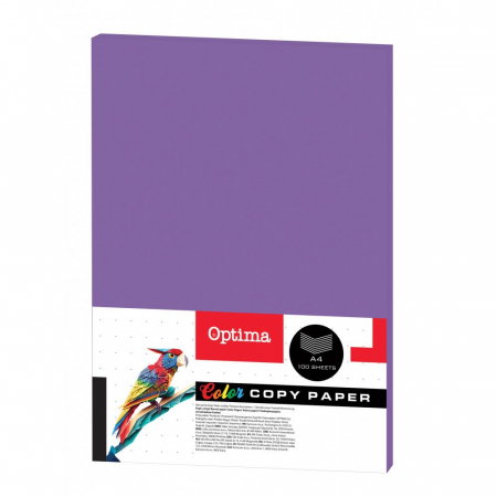 Hartie si carton colorate - EU HARTIE COLOR A4 80GR/M2 100/SET VIOLET 130066