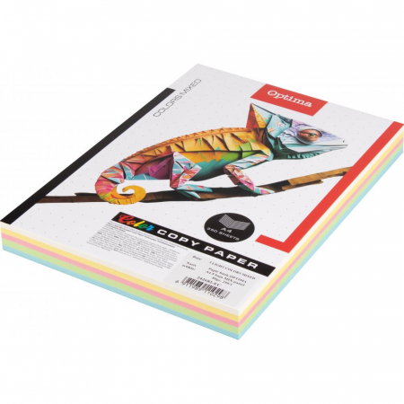 Hartie si carton colorate - EU HARTIE COLOR A4 80GR/M2 250/SET 5 CULORI PASTEL 130098