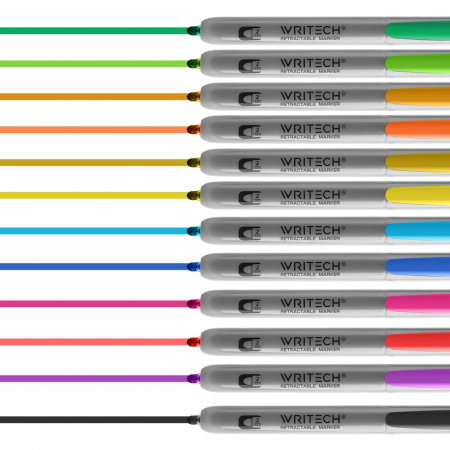 Markere copii - EU MARKER PERMANENT RETRACTABIL WRITECH VF.ROTUND 2MM MOV 260065