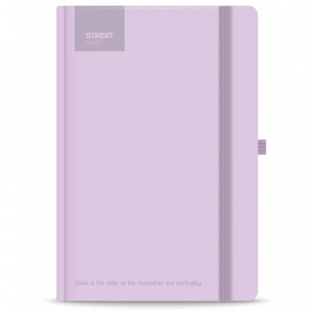 NOTES A5 96 FILE, CU ELASTIC, LINII, STREET, PASTEL VIOLET 778093 [1]