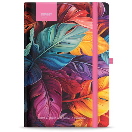NOTES B5 96 FILE, CU ELASTIC, LINII, STREET FLOWERS PETAL 778086 [1]