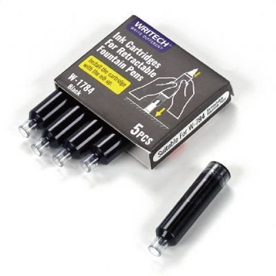 Cerneala Stilouri, Patroane cerneala - EU PATROANE CERNEALA WRITECH 5/SET NEGRU 260094