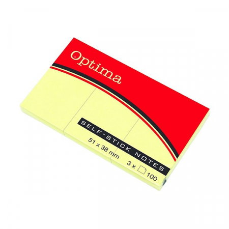 Notite autoadezive pt studenti - POST IT 50*40MM 100F 3/SET GALBEN PASTEL 122943