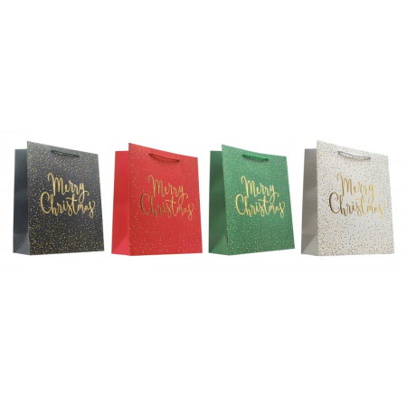 Ambalaje cu Spirit de Sărbătoare - SACOSA CADOU CRACIUN 26*32*12CM DELUXE PLUS L XMAS 71657