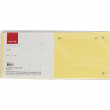 Separatoare index si separatoare biblioraft - EU SEPARATOR CARTON 180G 10/SET GALBEN 128216