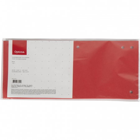 Separatoare index si separatoare biblioraft - EU SEPARATOR CARTON 180G 10/SET ROSU 128215