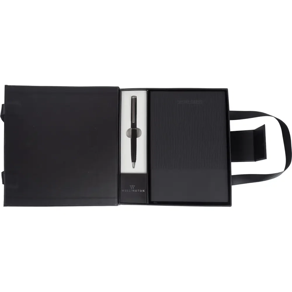 SET CADOU WELLINGTON OXFORD NEGRU CU NOTES A5 SI PIX 1954602 [1]