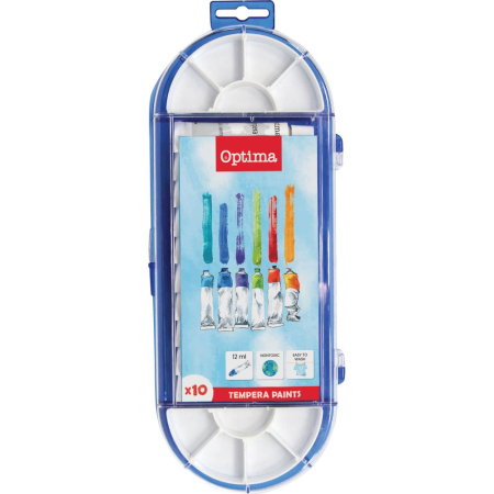 Set acuarele tempera - TEMPERA 12ML 10 CULORI/SET 100003