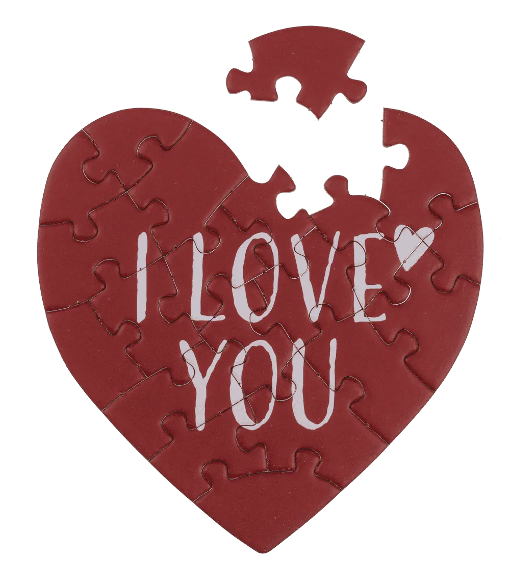 FELICITARE PUZZLE + PLIC, I LOVE YOU 180801 [1]