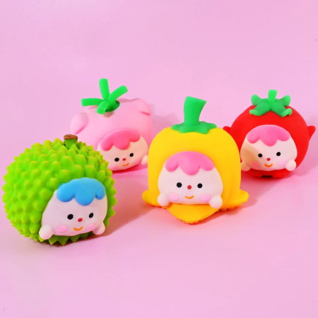 Squishy - Figurină Squishy 10cm Fruct cu Față Haioasă 54716 - ipb.ro