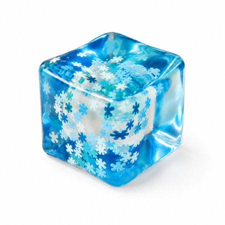 Figurină Squishy Cub de Gheață cu Fulgi de Zăpadă 3,5cm [1]