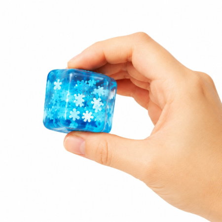 ARTICOLE COPII - Figurină Squishy Cub de Gheață cu Fulgi de Zăpadă 3,5cm