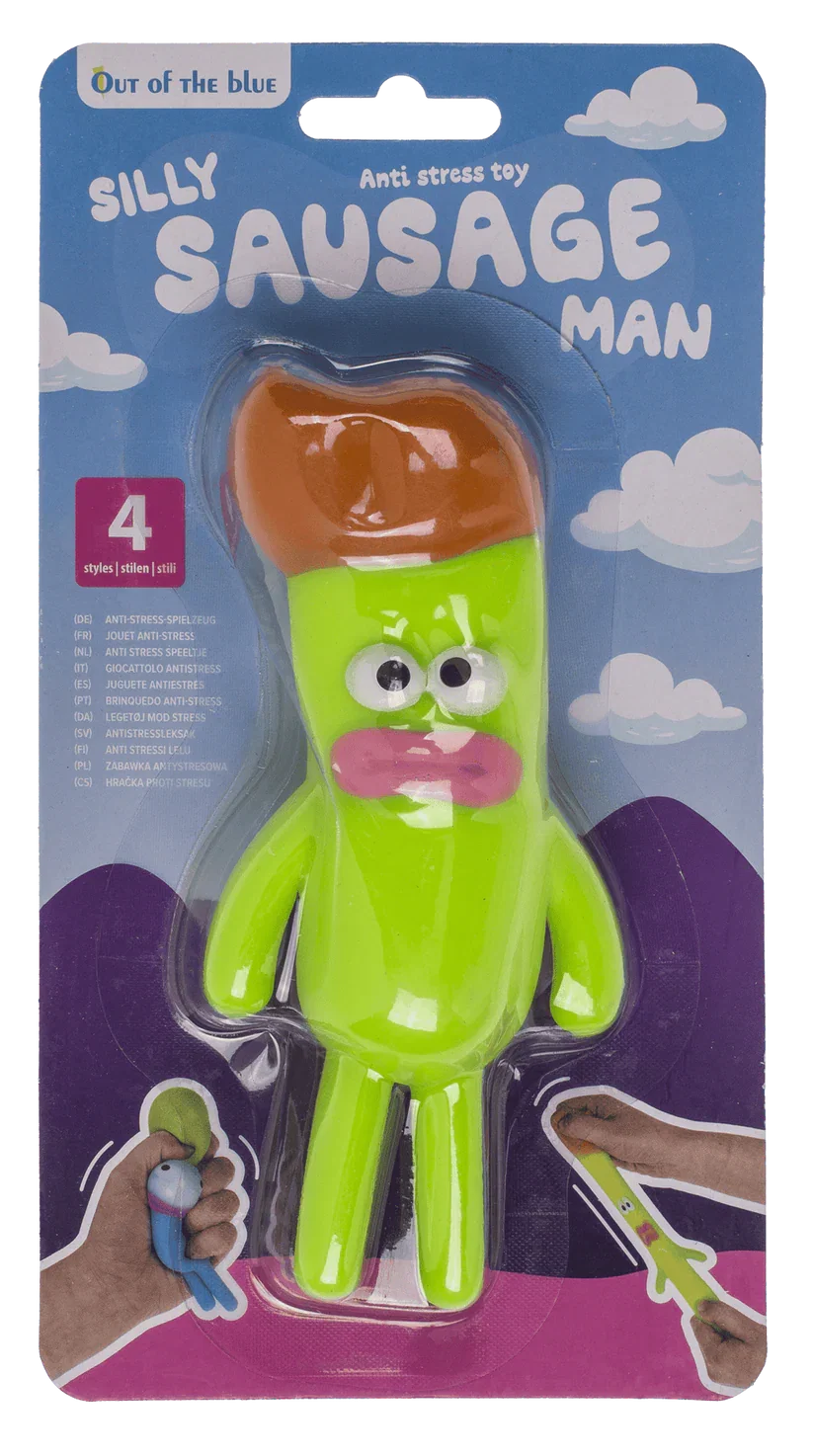 Figurină Squishy Silly Sausage Man 14.5cm - Antistres ipb.ro [2]