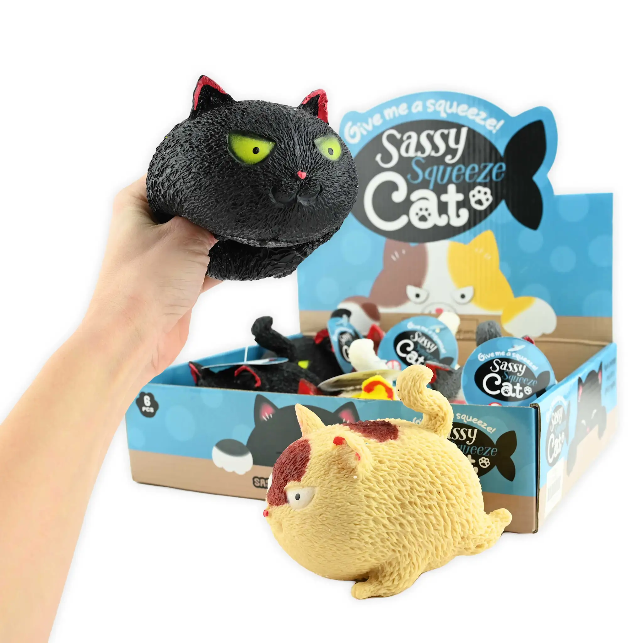 Figurina Squishy Angry Cat 12cm 41197 - Asortat [1]