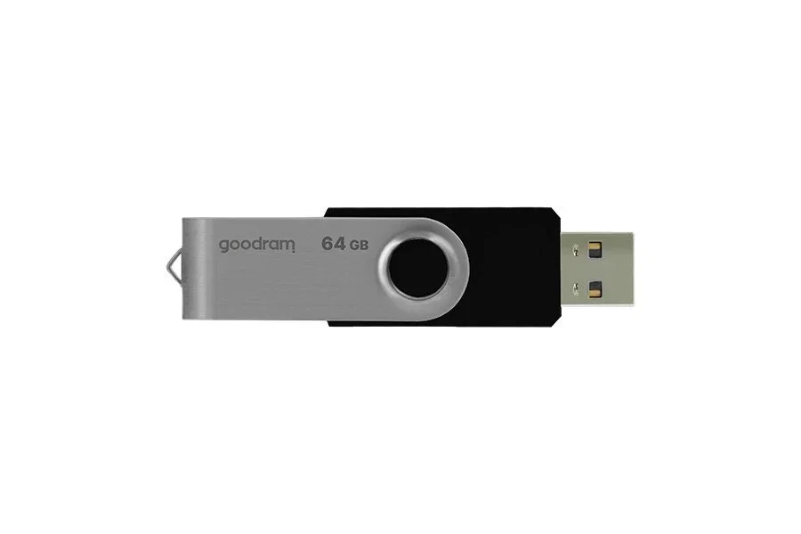 Flash USB 2.0 Goodram 64GB Twister Silver Negru [1]