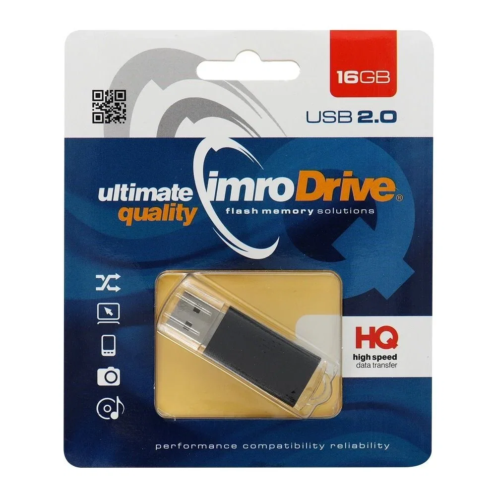 ACCESORII IT - Flash USB 2.0 IMRO 16GB 25 MB Negru DXTO-01071