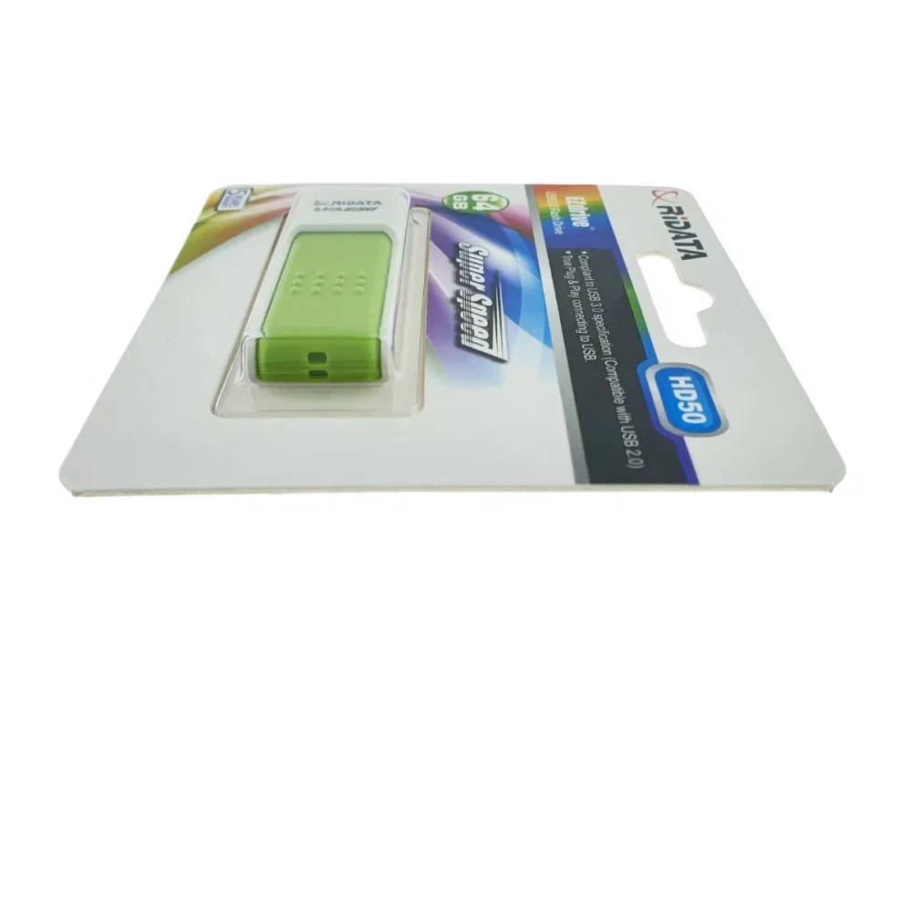 Stick USB 3.0 Ridata 64GB Verde Retractabil 97289 [1]