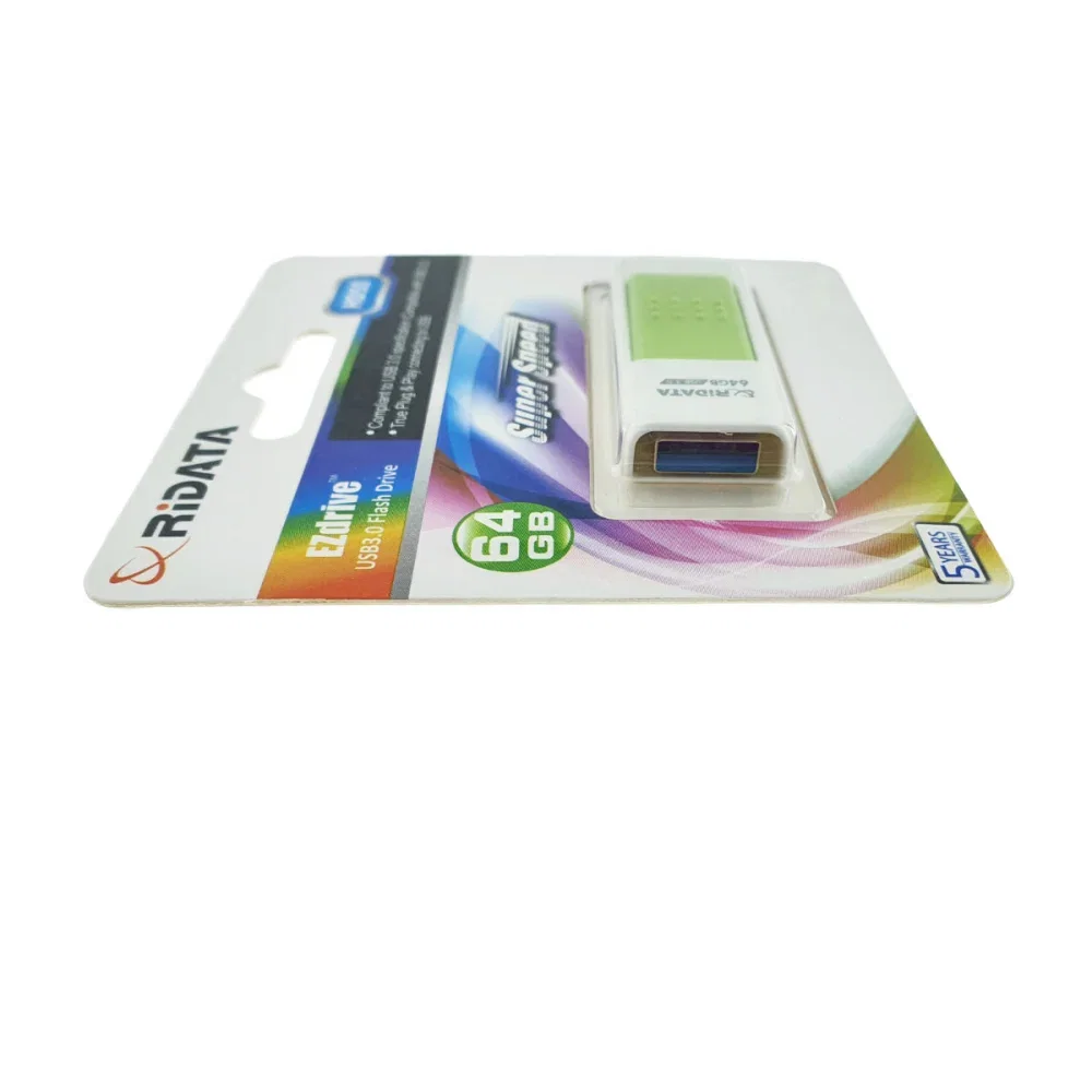 Stick USB 3.0 Ridata 64GB Verde Retractabil 97289 [2]