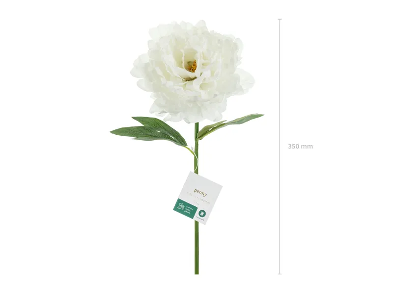 Bujor Artificial Alb 35cm KWT4-008 - Decor Elegant [0]