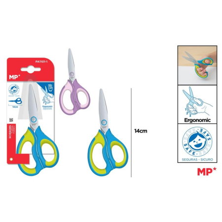 Foarfece - Foarfecă Școlară Ergonomică 14cm MP PA1101-1