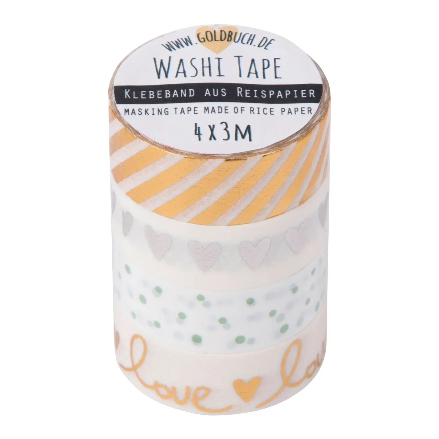GB BANDA ADEZIVA DECORATIVA 15MM*3M TAPE LOVE GOLD 10626/10629 [0]